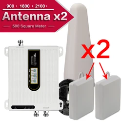 Antena de comunicación gsm 2g, 3g y 4g, 2 antenas de recepción para interiores, Arabia Saudita, 900, 1800, 2100