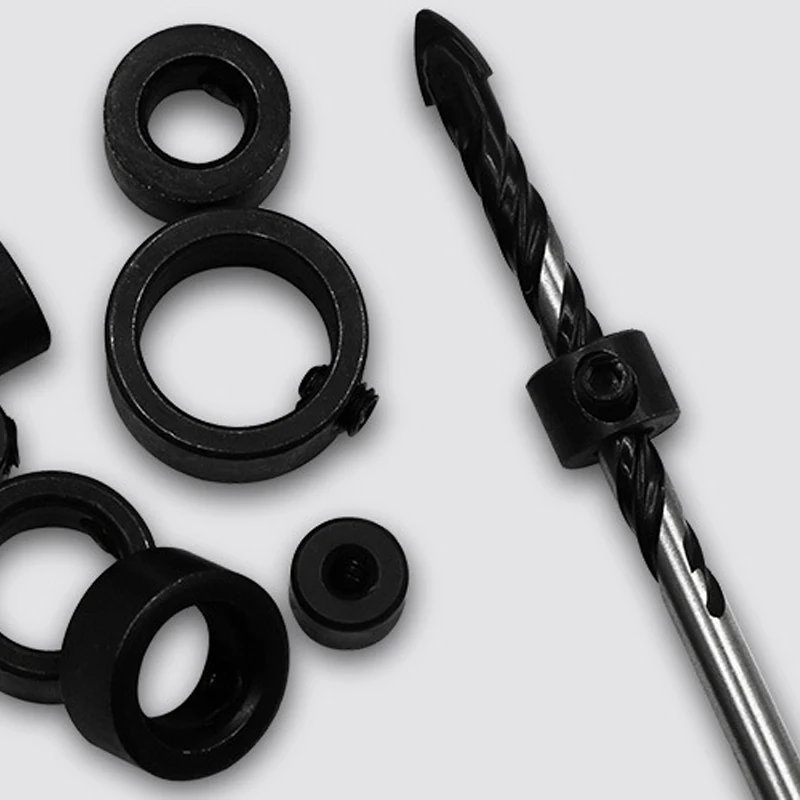 8pcs 3-16mm localizzatore di trapano per la lavorazione del legno punta da trapano collari di arresto di profondità posizionatore ad anello localizzatore di trapano strumento per punte in legno