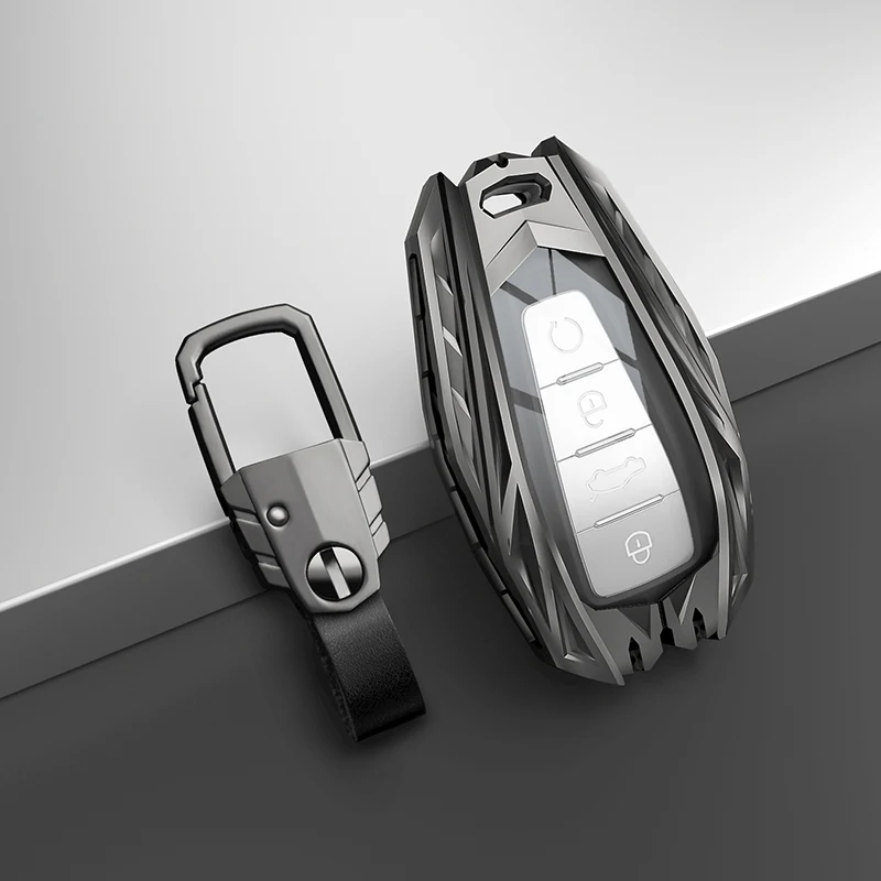 

Zinc alloy Car Remote Key Case Cover Holder Shell For Geely Coolray 2019-2020 4 Buttons Auto Styling Fob car accessories