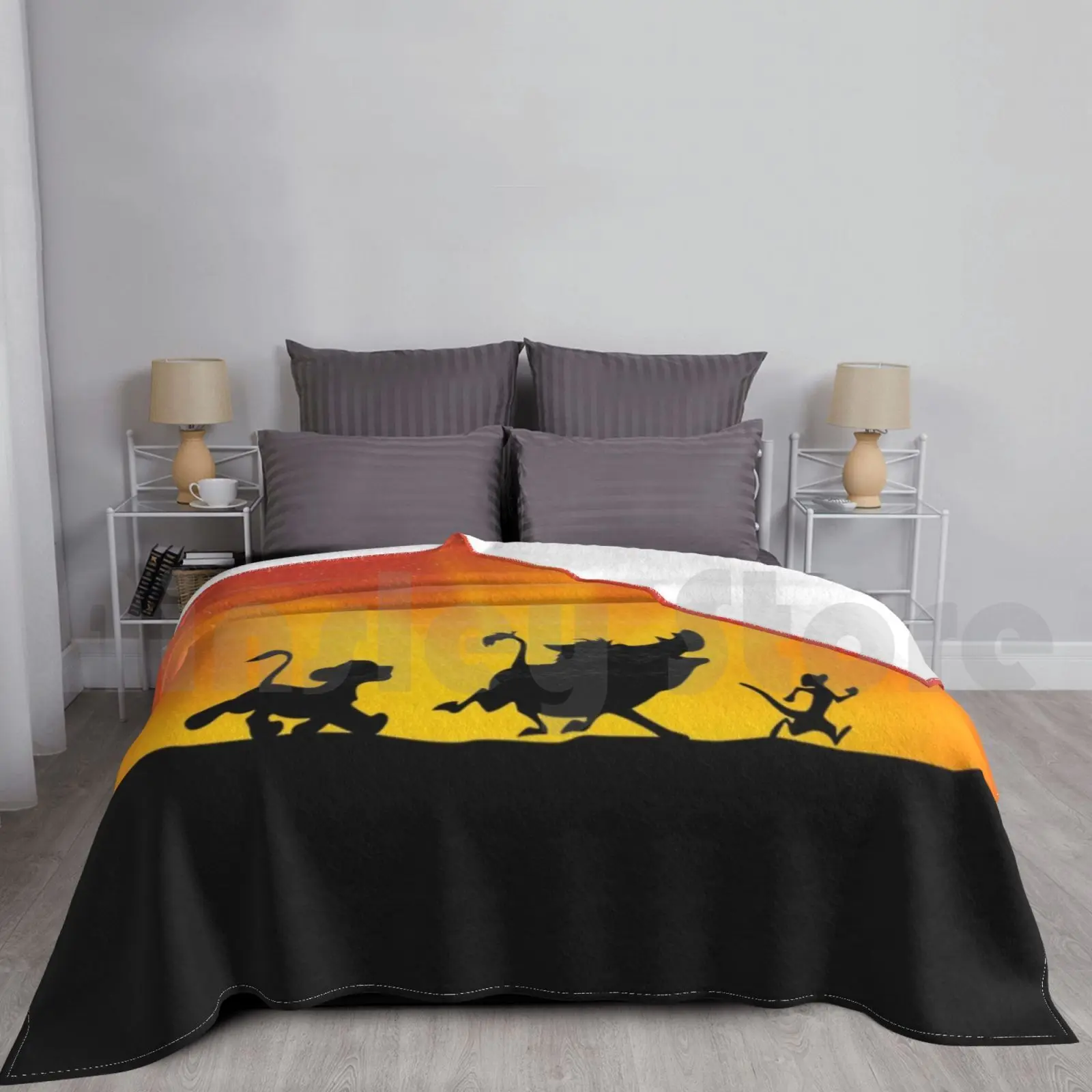 Hakuna Blanket Fashion Custom Hakuna Kill Rudder Pumbaa Simba Lion The Lion King King