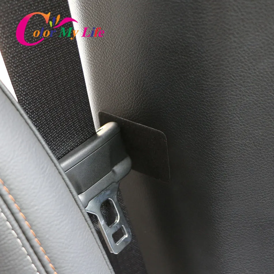 لأودي A4 A6 A3 A5 Q3 Q5 BMW E46 E39 E90 E36 E60 E34 E30 F30 F10 سيارة حزام أمان مشبك المضادة للتصادم مكافحة الضوضاء ملصقات