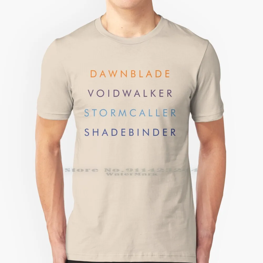 Warlocks 100% Cotton T Shirt Destiny 2 Warlock Destiny Dawnblade Voidwalker Stormcaller Shadebinder Tee Short Sleeve Long