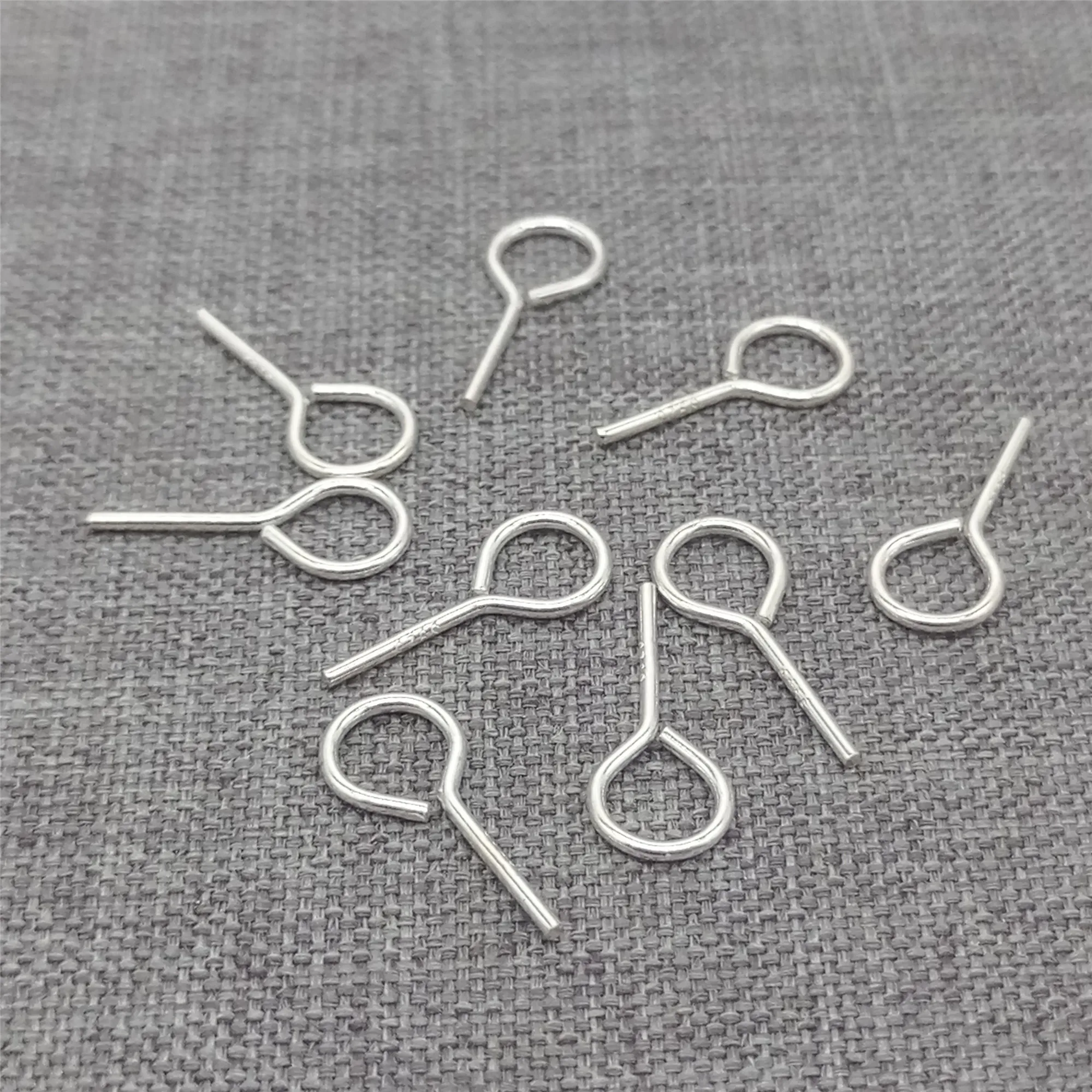 40pcs of 925 Sterling Silver Eye Pins Eyepin for Earring Component Wire 20 Gauge