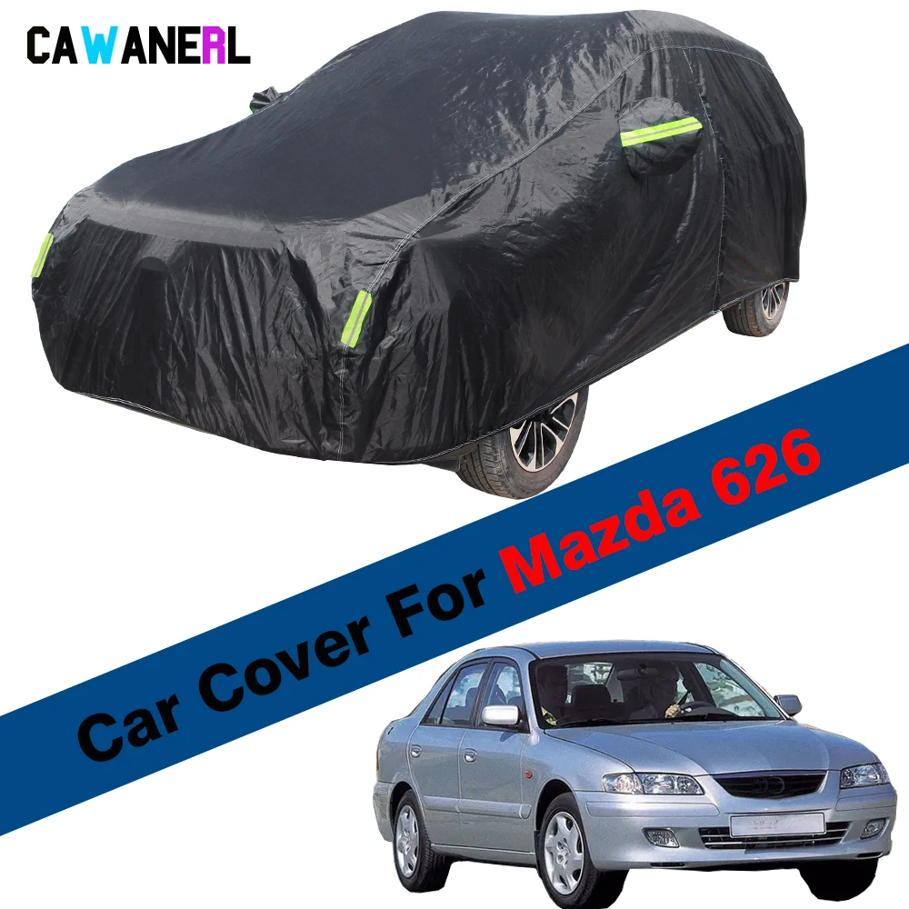 Full Car Cover Sun Shade Anti-UV Snow Rain Dust Resistant Durable Auto Cover Waterproof For Mazda 626 Sedan Hatchback SW