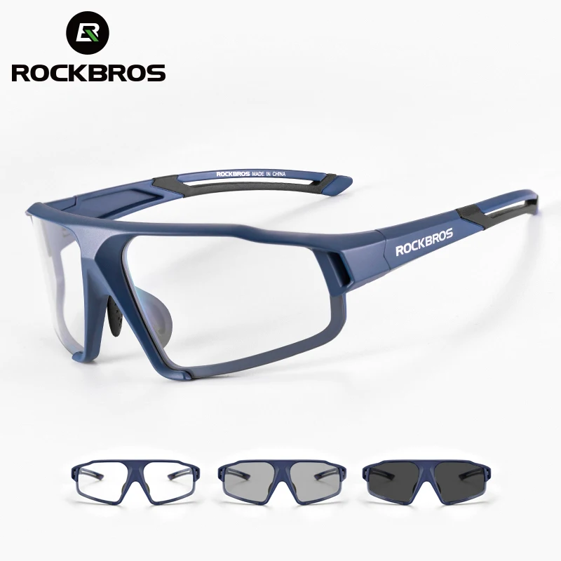 ROCKBROS Photochromic Cycling Glasses man Mountain Bike Glasses Bicycle Sport Cycling Sunglasses MTB Cycling Eyewear Protection