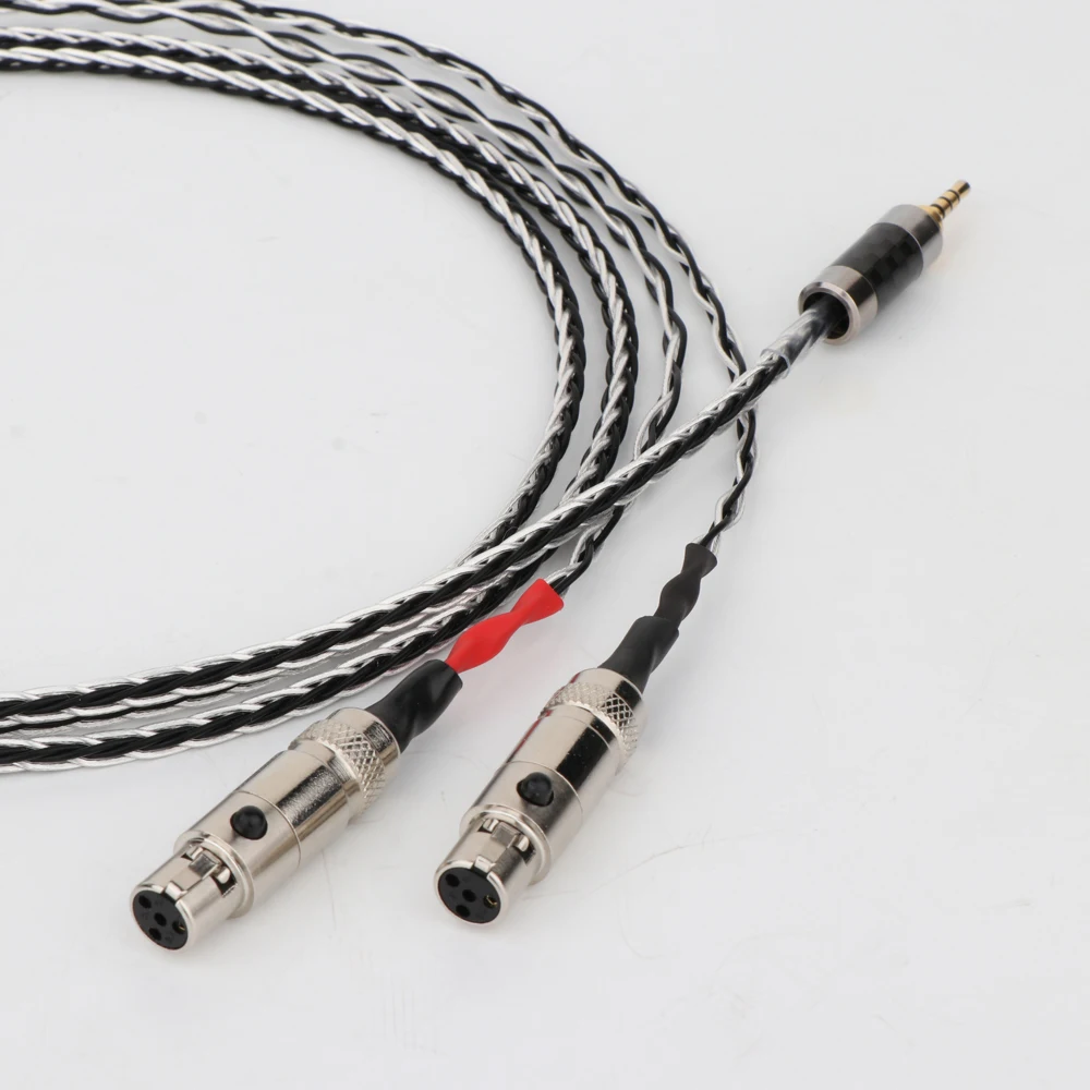 Yter One Pieces 8 Cores 7N OCC Silver Plated Headphones Replacement Cable Upgrade Cable For Audeze LCD-3 LCD3 LCD-2 LCD2 LCD-4