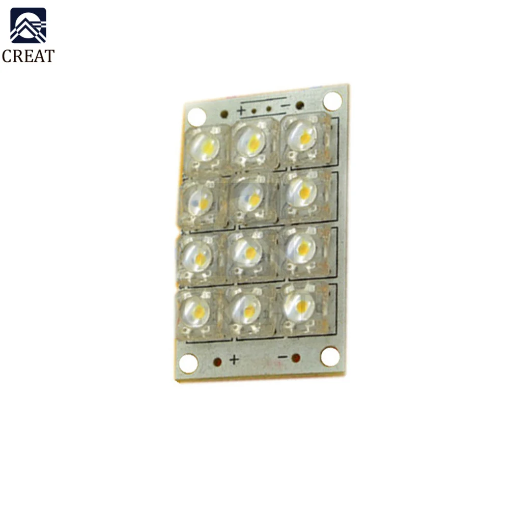 12 LED Super Bright White LED Piranha Board Night LED Lights Lamp Module Board Diy Kit DC 3V-5V