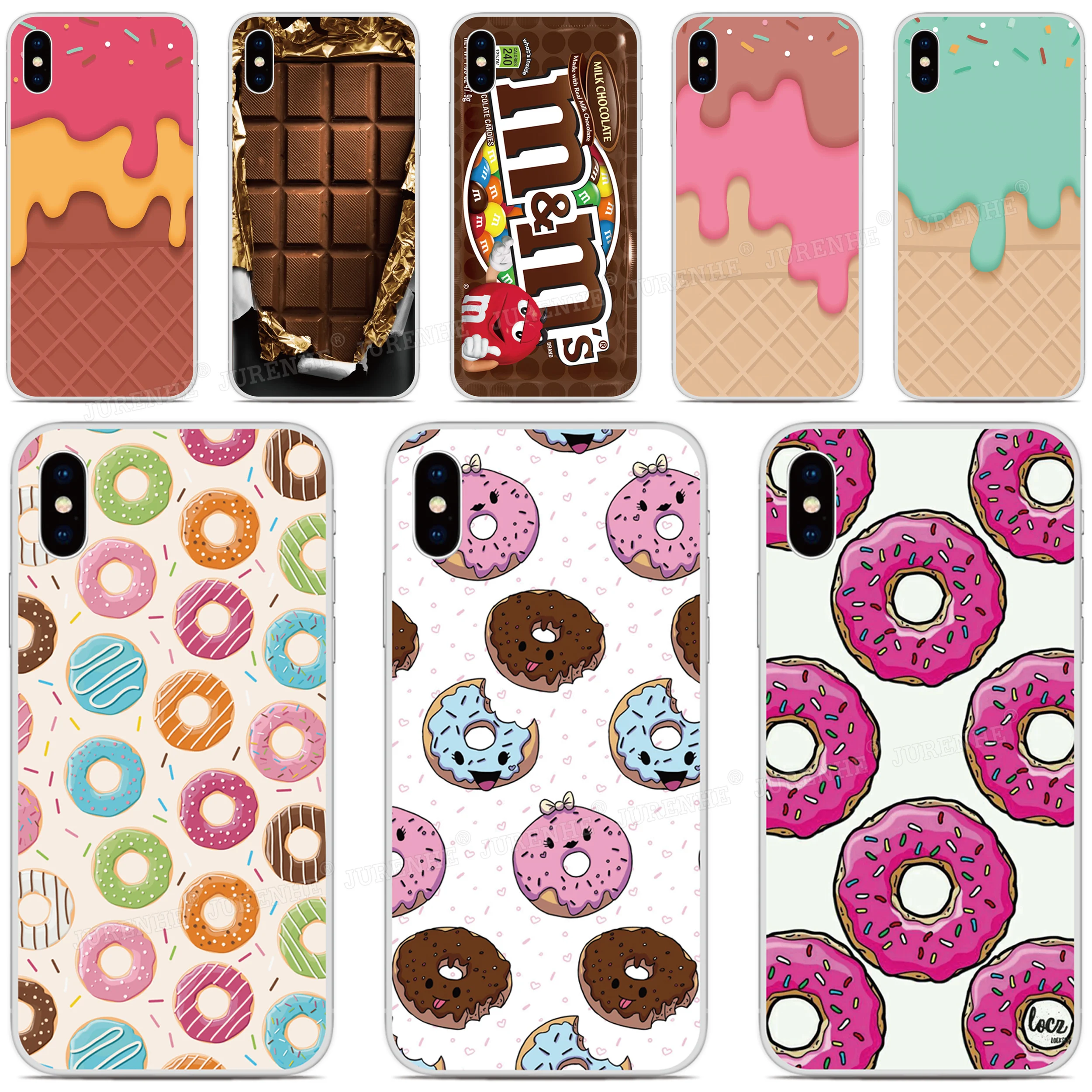 Silicone Chocolate Donut Cover For Ulefone Note 11P 9P 8P 7P Armor X7 X3 7 6 6E Power 6 OnePlus 8T 8 Nord N100 N10 5G Phone Case