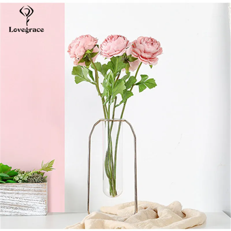 Macaron Kleuren Fake Rose Kunstbloemen Zijde Nam Tak Voor Bruiloft Boog Tafel Nep Grote Bloemen Rode Home Decor Lente flore