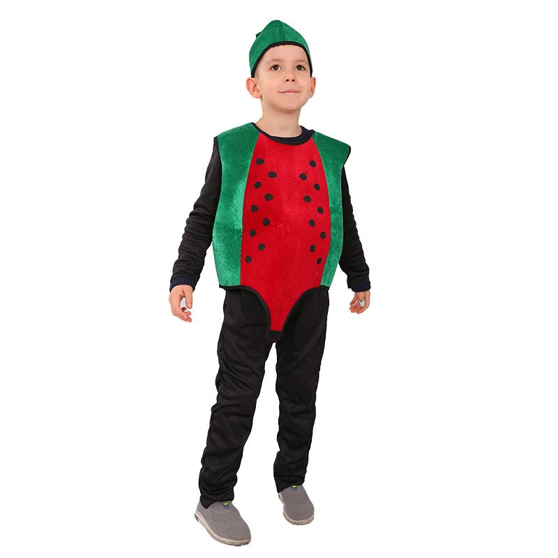 NEW Cute Child Children anguria Fruit costumi Cosplay per ragazzi ragazze tute Halloween Party Stage Performance Costumes