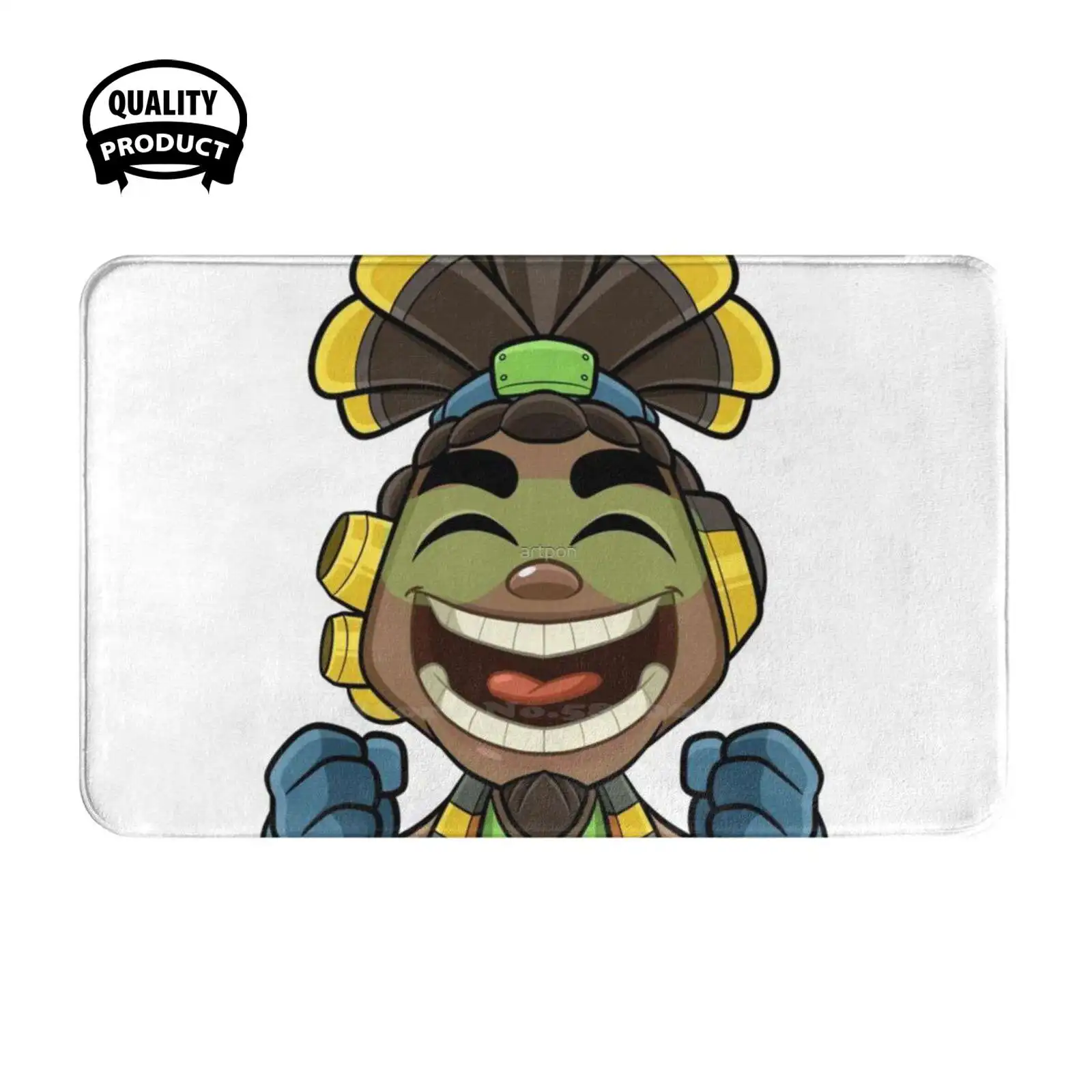 Lucio Happy Soft Cushion Home Carpet Door Mat Car Rug Lucio Video Game Fps