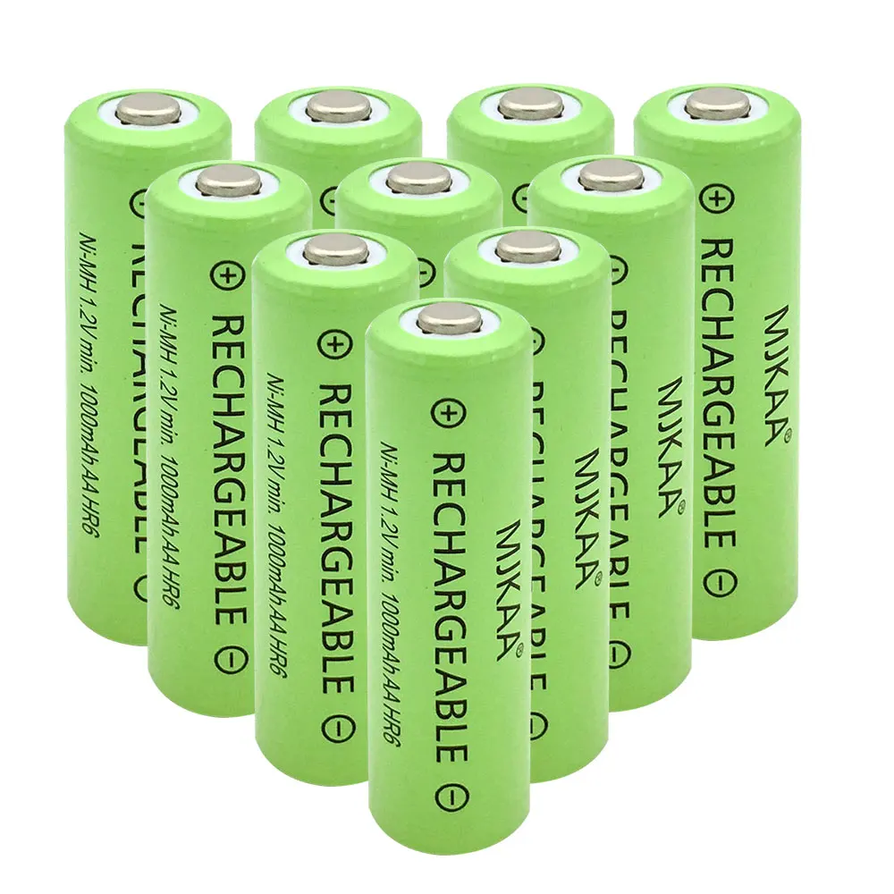 おもちゃ用ni-mhバッテリー,電気自動車用リモコン,aa 1000mah 1.2v,12個,工場価格