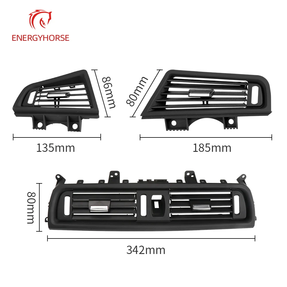 Cubierta de Panel de rejilla de salida de aire acondicionado delantero y trasero de coche, para BMW serie 5, F10, F11, F18, 520, 523, 525, 528, 530,