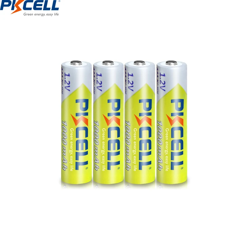 24PC PKCELL  1.2V AAA Battery 1000MAH 3A aaa Ni-MH batteries AAA Rechargeable Battery toys with 6PC Battery Box holder