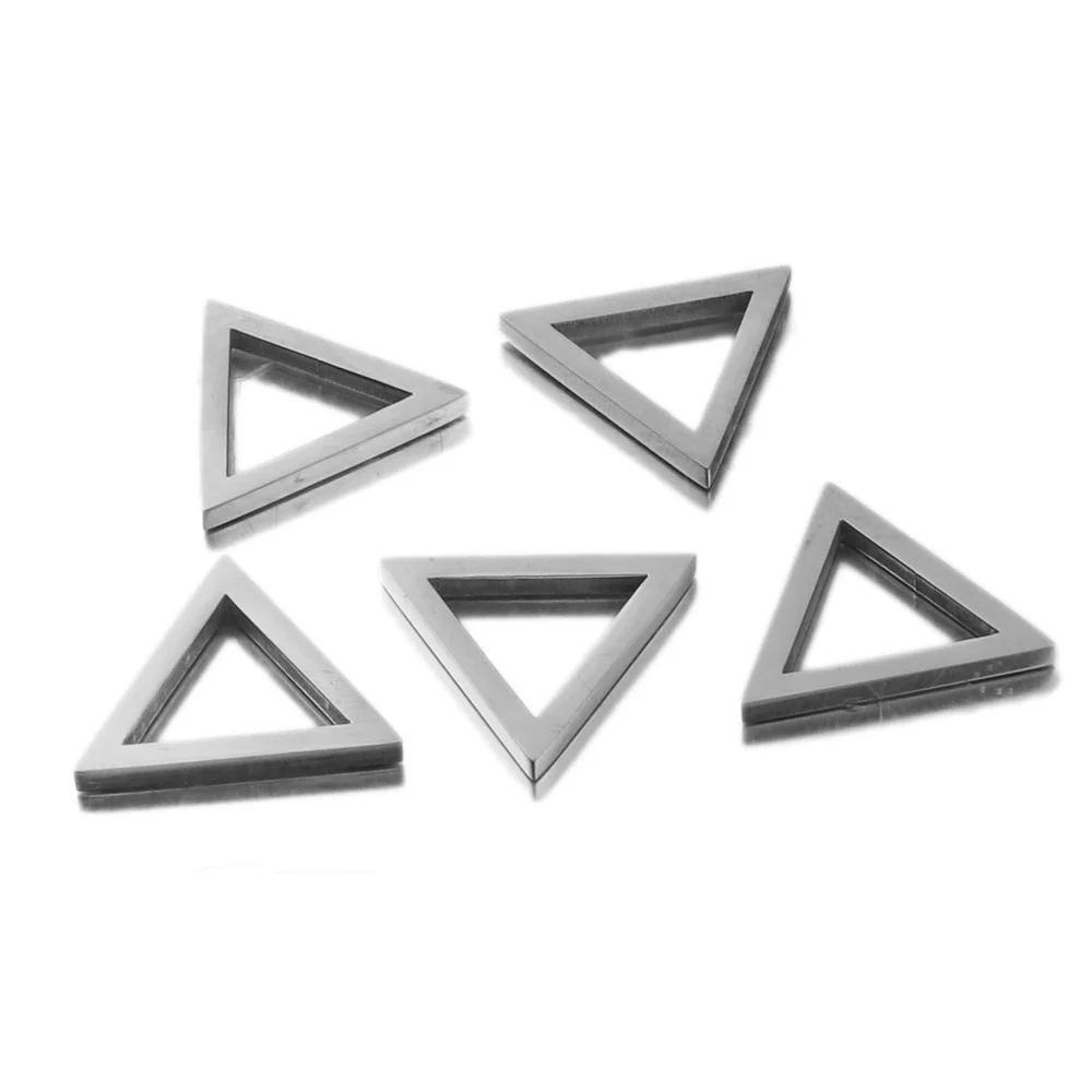 5pcs/Lot Stainless Steel Geometry Ring for DIY Earrings Findings Earwire Jewelry Charms Jewelry Making Accessories Wholesale