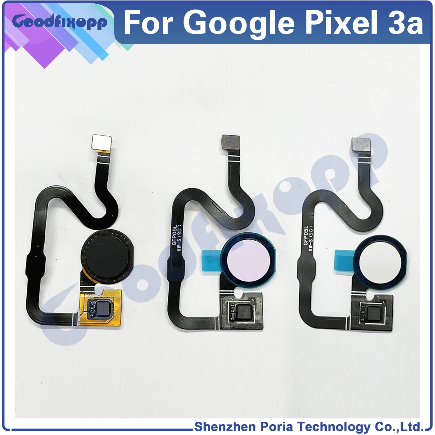 For Google Pixel 3A G020A G020E G020B Phone Home Button FingerPrint Touch ID Sensor Flex Cable Ribbon Repair Parts Replacement