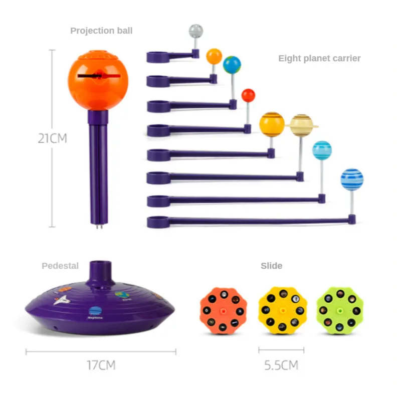 ใหม่ของเล่นส่องสว่าง8ดาวเคราะห์ Speech 3D Celestial Body Instrument โปรเจคเตอร์ของเล่นวันเกิดของเล่นเด็ก