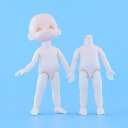 New Arrival 1Pc 13 Movable Jointed Dolls Toys Mini Bald Head Baby Doll DIY Naked Nude  Body Dolls Toy for Girls Gift 16cm