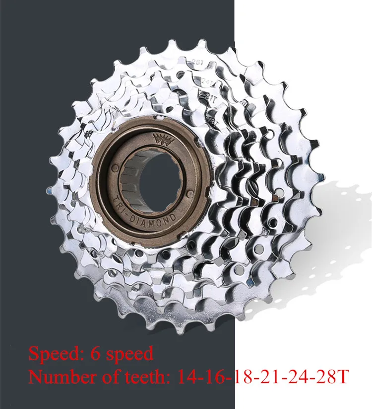 Mountain Bike Threaded flywheel 6 7 8 9 10 Speed 11-28T 11-32T Freewheel 28t 32t Bicycle flywheel folding tower wheel Multiple