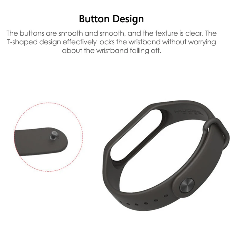 Силиконовый ремешок для Xiaomi Mi Band 3, сменный ремешок для наручных часов, аксессуары для смарт-браслета Mi Band 3
