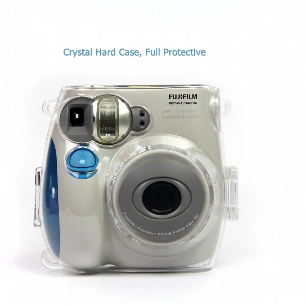 Transparent Crystal Plastic Cover Protective Case Bag with Strap For Fujifilm Instax Mini Camera For Mini 8/9/7s/11/12/25/26/90