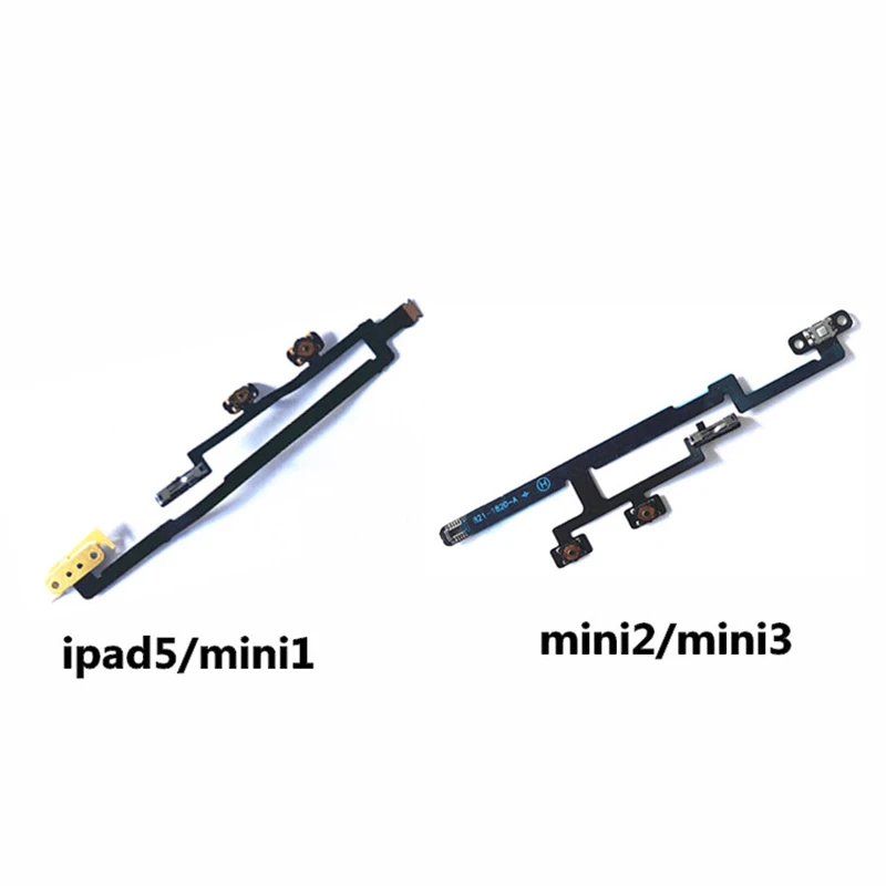 Power ON OFF Switch Key Flex Cable For iPad 2 3 4 5 6 Air 2019 Mini 1 2 3 4 5 Volume Audio Mute Button Repair Parts