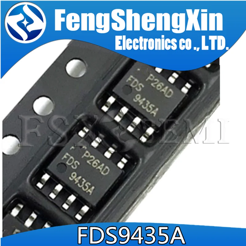 10pcs/lot  FDS9435A SI9435 APM9435A 9435A 9435 Single P-Channel Enhancement Mode Field Effect Transistor  SOP-8