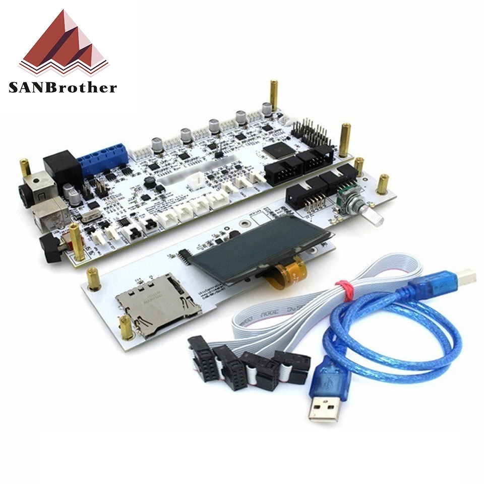 

3D Printer Parts 2021 Latest UM2+V2.1.4 Control Board And Display Kits UM2+ Finished Main Motherboard