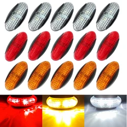 10PCS 10-30V Warning Light LED Diode Light Oval Clearance Trailer Truck LED Side Marker Lamp Truck Accessorie