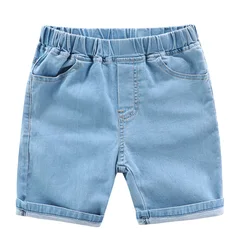DE PEACH New Summer Baby Boys Jeans Shorts Children Cotton Denim Shorts Toddler Kids Girls Casual Cowboy Short Pants