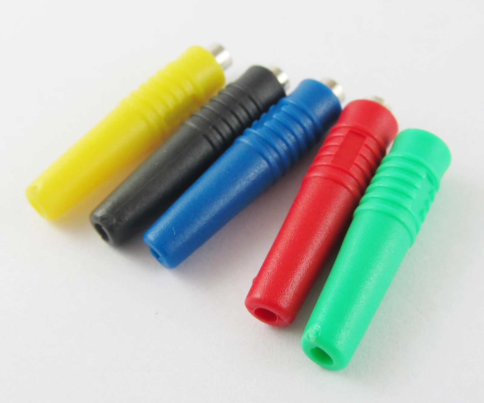 50pcs 2mm Brass Banana Female Jack Socket Solder Type Test Connectors 5 colors