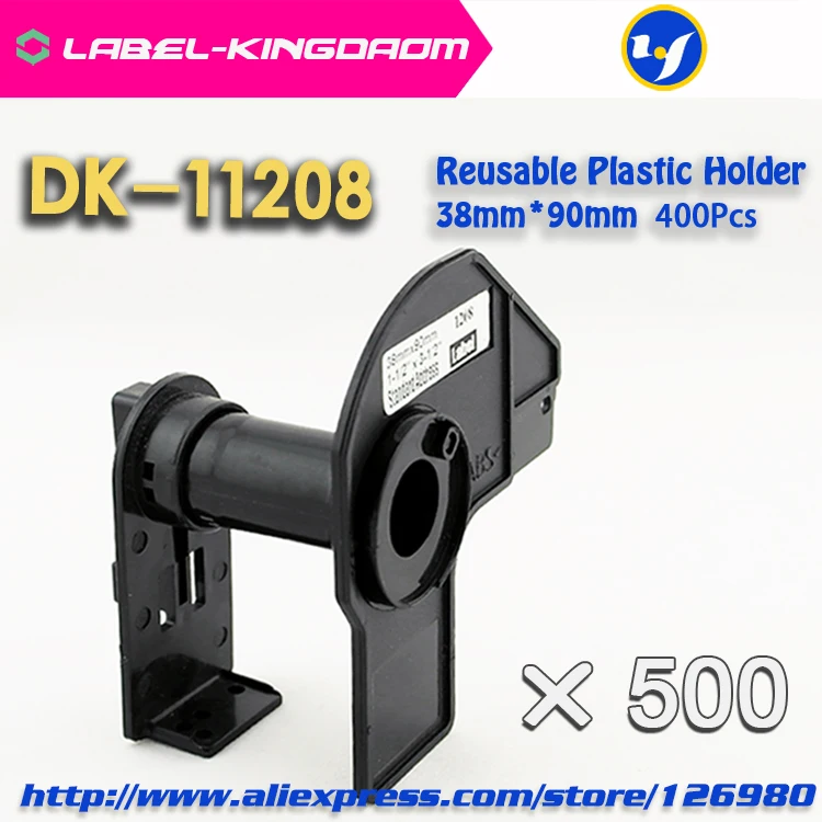 500 Set Reusable Plastic Holder Cartridge for Brother Compatible DK-11208 Labels 38mmX90mm