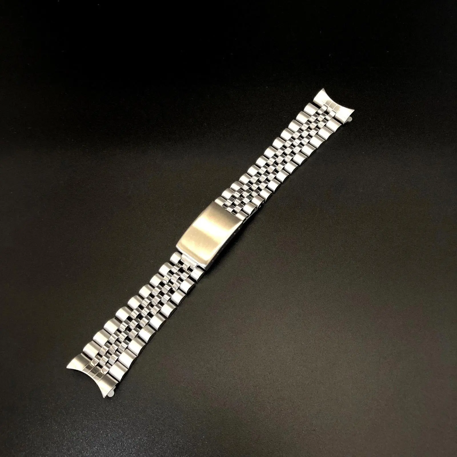 18mm 19mm 20mm 316L Stainless  Steel Curved End Jubilee Watch Strap Band Fit For SKX RLX Watch