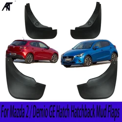 4PCS/set Car Car Mud Flaps For Mazda 2 / Demio GE Hatch Hatchback 2008-2013 Mud Flaps Mudflaps Splash Guards Mud Flap Mudguards