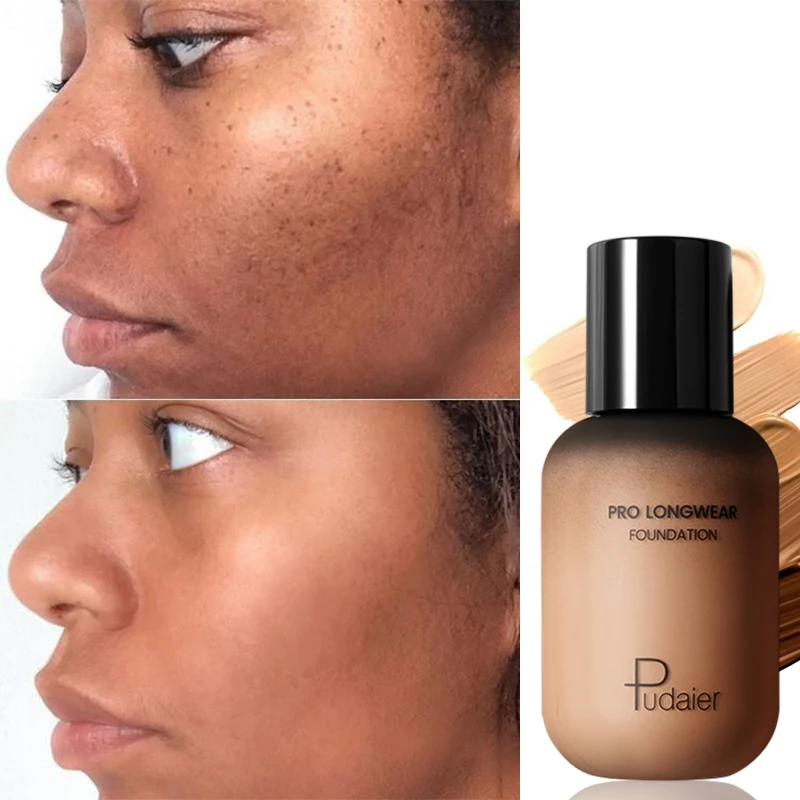 Pudaier Face Foundation Makeup Liquid Foundation Cream Matte Foundation Base Face Concealer Cosmetic Dropshipping Makeup TSLM1