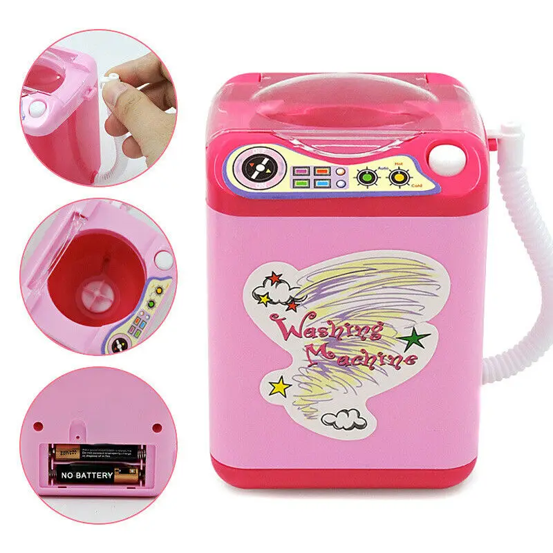 Mini Electric Washing Machine Toys Makeup Brush Cleaner Device Automatic Beauty Sponge Brushes Washer Tool