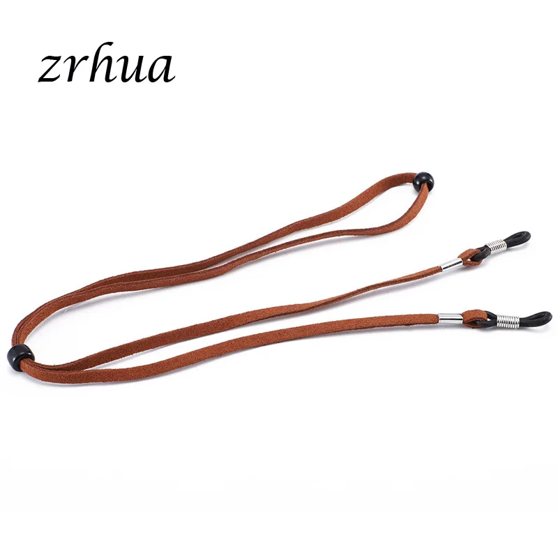 

1Pc 8 Colors New Leather Eyeglass Cord Adjustable End Glasses Holder Colorful Leather Glasses Neck Strap String Rope Band