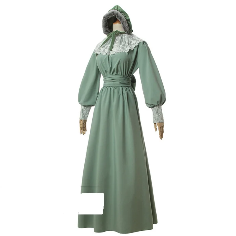 Vintage English style medieval English Manor maid cos costume stage play performance cosplay costume girl