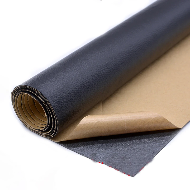 

A4 A5 50*120cm Litchi Pattern Back Self-adhesive Stick Faux PU Leather Fabric Repair Patch Sticker For Sofa Car Bag DIY Craft