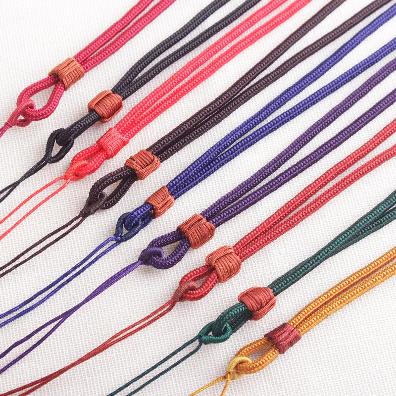 10pcsColors Simple and elegant pendant lanyard jewelry with rope Cord  Braided  for DIY Necklace Bracelet Jewelry Making Finding