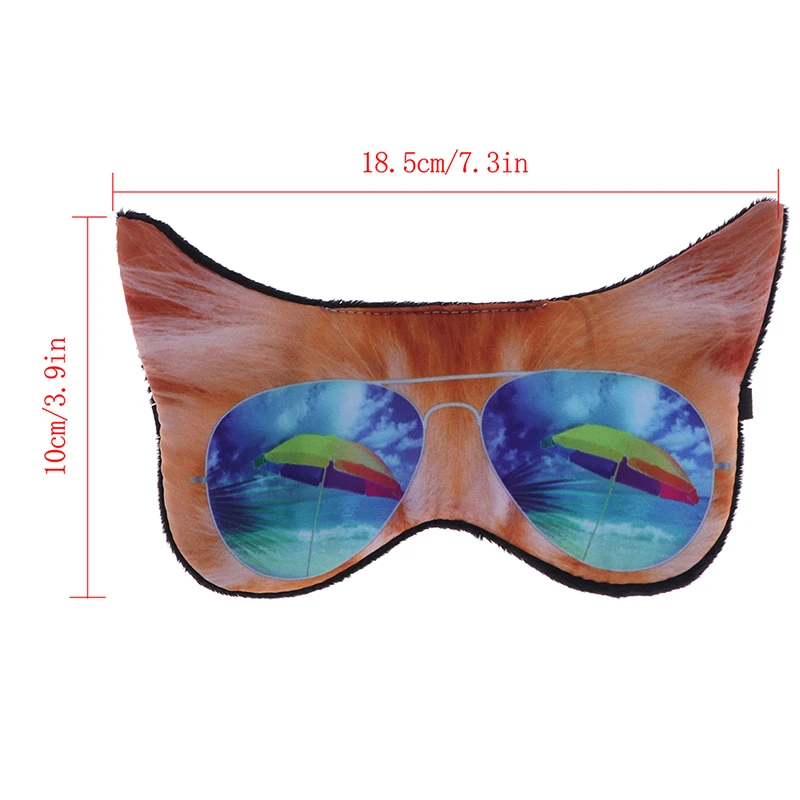 Sleep Eye Mask Cotton 3D Animal Eyeshade Cute Eyepatch Sleeping Mask Travel Eye Cover Rest Eye Band Sleep Aid Kids Eye Blindfold