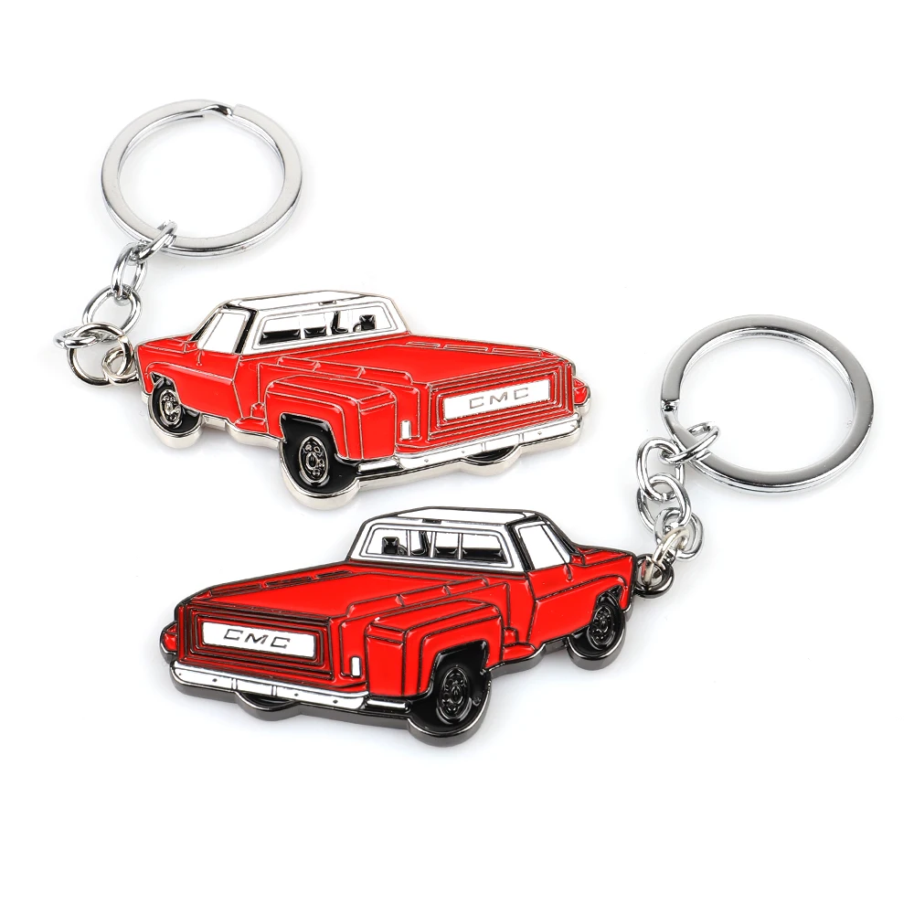 2021 New 3D Metal Car Model keychain Car Styling Key ring Exquisite Gift For GMC Double sided