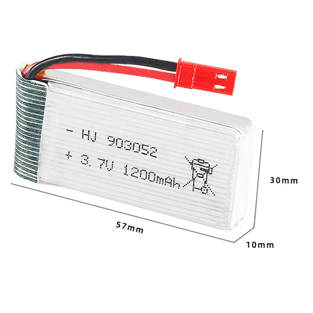 3.7V 1200Mah Lipo Batterij 903052 Jst Plug En 4 In 1 Lader Set Voor H11D H11C Afstandsbediening helikopter Vliegtuigen Batterijen
