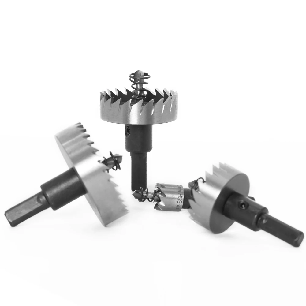 7Sizes HSS Drill Bit High Speed Steel Carbide Tip Hole Saw Tooth Cutter Metal Drilling Woodwork Cutting Carpentry Crowns