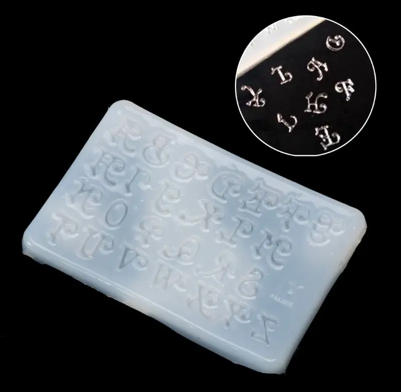 

Silicone Letter Molds Alphabet Resin Moulds Epoxy Casting Moulds Pendant Jewelry Molds Kids DIY Making Necklace Craft