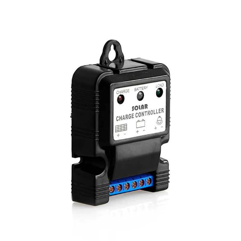 Controlador de carga de Panel Solar automático, regulador de cargador de batería, PWM, 6V, 12V, 10A