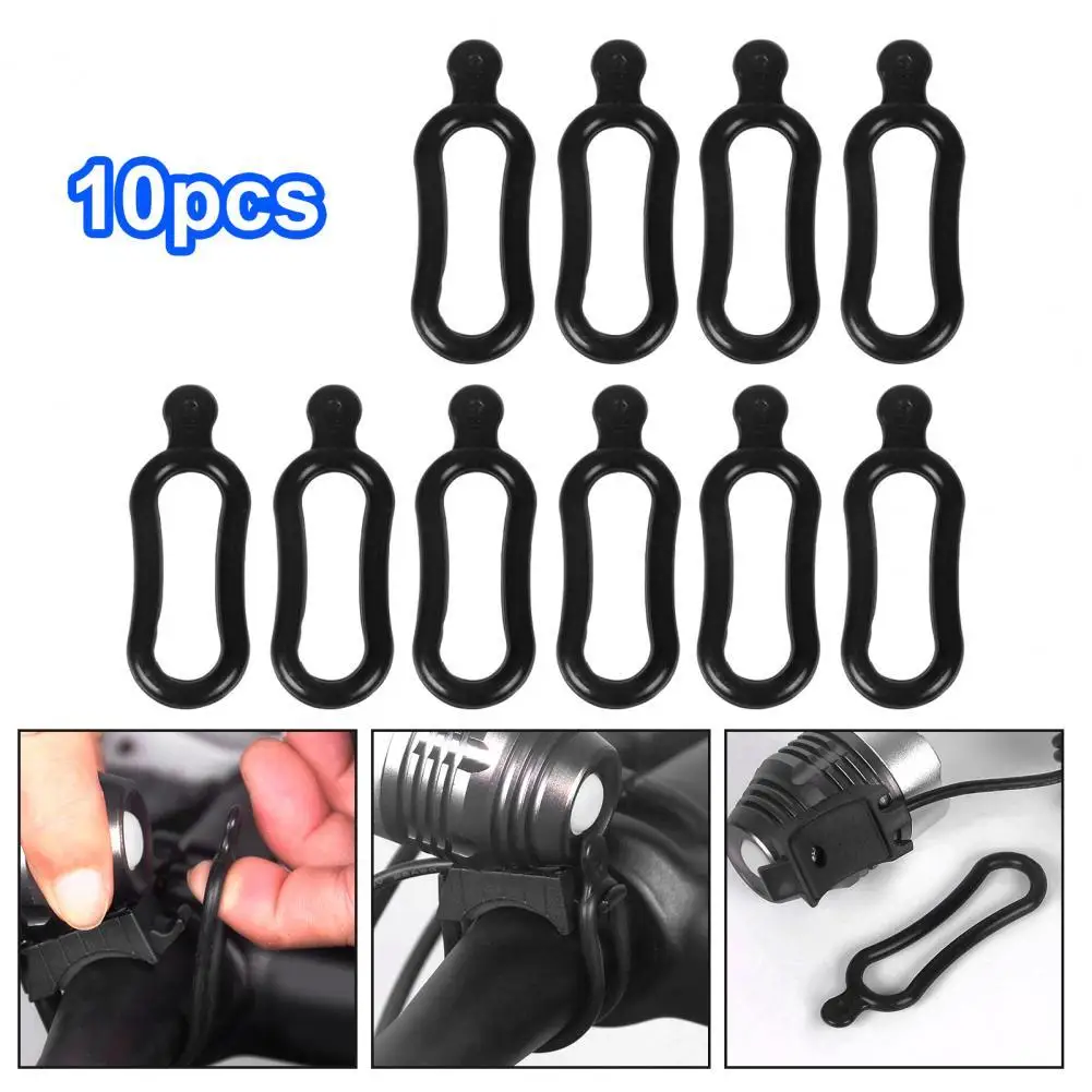 10PCS/Lot Rubber Band for Bicycle Headlight Rear Lamp L2 Q5 Handlebar LED Torch Holder Bike Light Mount Install Parts