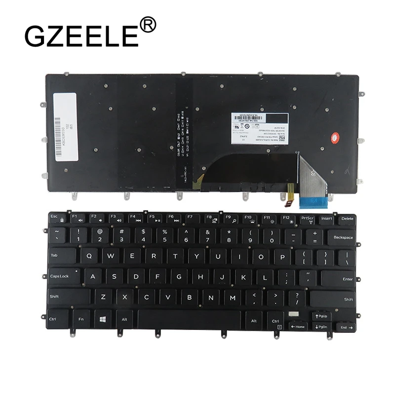 Klawiatura US/SP/RU/FR DO DELL XPS 15 15-9560 9550 9570 7558 7568 7590 P56F D1728 D1828T 5510 9550R-1728S 1828S laptop Podświetlana