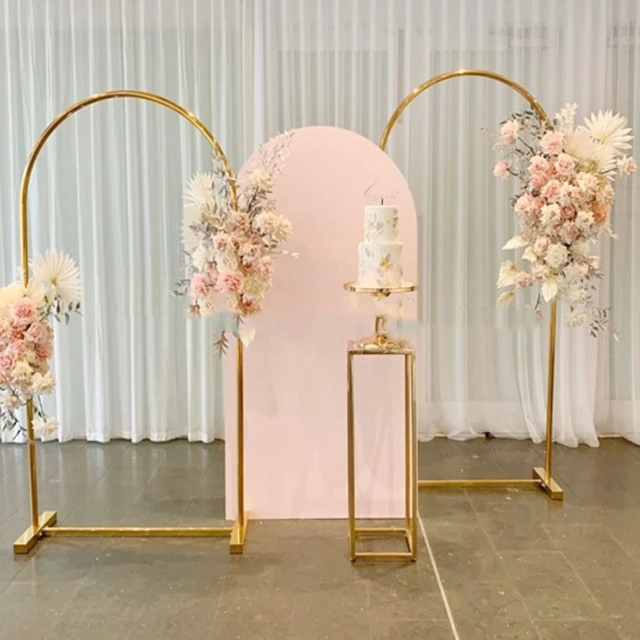 NO the pink stand including)Wedding Garden Decoration Stage Decoration Background Metal Flower Frame