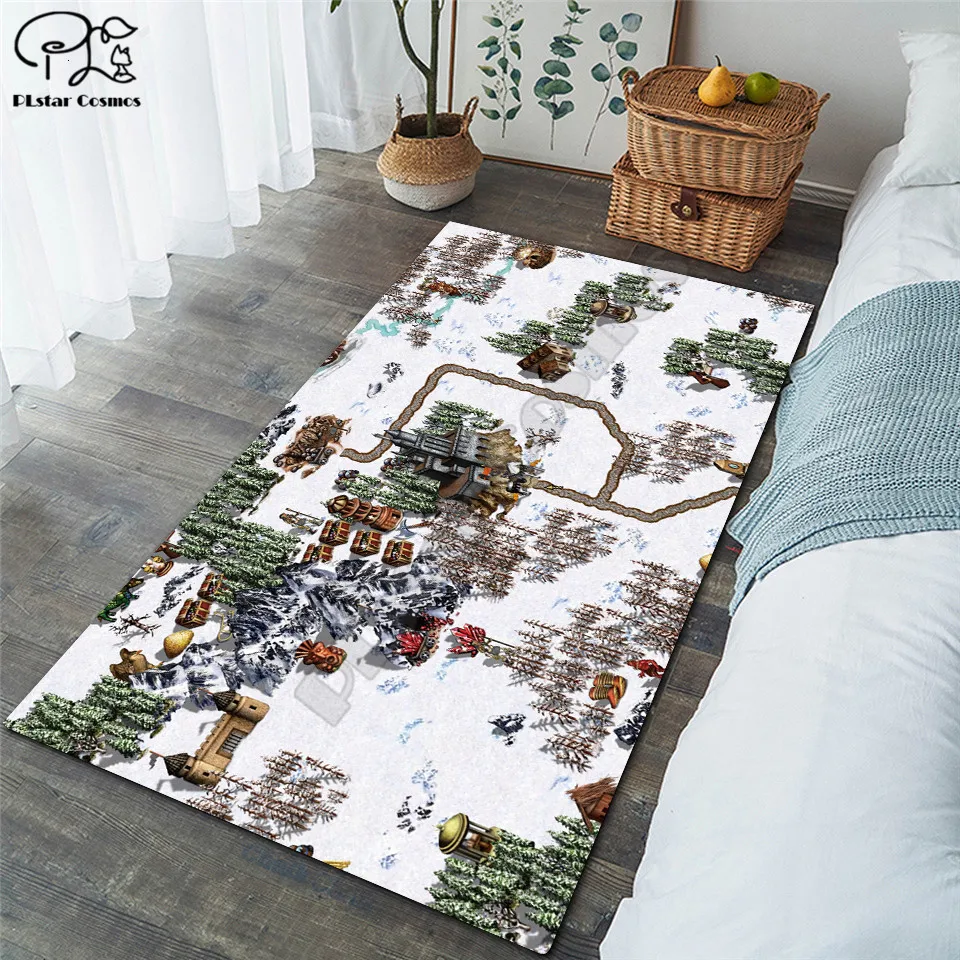 

Classic game carpet Square Anti-Skid Area Floor Mat 3D Rug Non-slip Mat Dining Room Living Room Soft Bedroom Carpet style-03